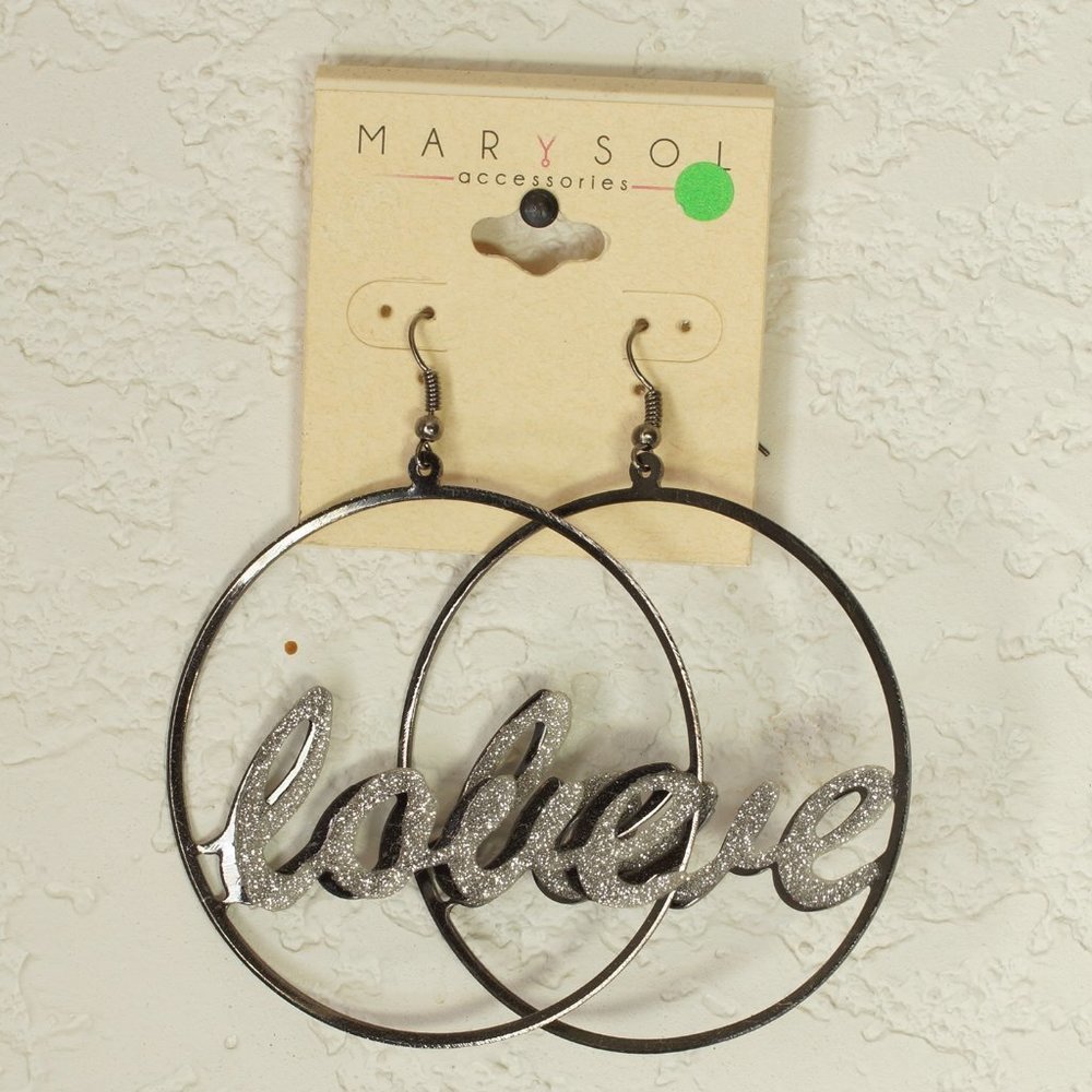 Love Hoop Earrings